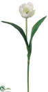 Silk Plants Direct Tulip Spray - White - Pack of 12