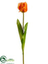 Silk Plants Direct Tulip Spray - Orange - Pack of 12