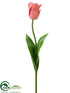 Silk Plants Direct Tulip Spray - Pink Soft - Pack of 12