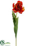 Silk Plants Direct Tulip Spray - Flame - Pack of 12