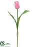 Silk Plants Direct Tulip Spray - Pink - Pack of 12