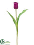 Silk Plants Direct Tulip Spray - Plum - Pack of 12