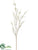 Silk Plants Direct Waxflower Spray - White - Pack of 12