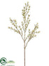 Silk Plants Direct Waxflower Spray - White - Pack of 12