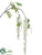 Silk Plants Direct Wisteria Spray - White - Pack of 12