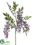 Silk Plants Direct Wisteria Spray - Purple - Pack of 12