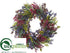 Silk Plants Direct Berry Wreath - Raspberry Purple - Pack of 1