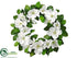 Silk Plants Direct Magnolia Wreath - White - Pack of 2