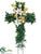 Cemetery Cross - Yellow Two Tone - Pack of 2