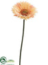 Silk Plants Direct Gerbera Daisy Spray - Pink Light - Pack of 12