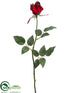 Silk Plants Direct Rose Bud Spray - Red - Pack of 12