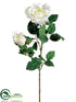 Silk Plants Direct Rose Spray - White - Pack of 12