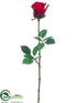 Silk Plants Direct Rose Bud Spray - Red - Pack of 12