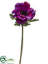 Silk Plants Direct Anemone Spray - Purple - Pack of 12