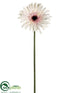 Silk Plants Direct Gerbera Daisy Spray - Pink Light - Pack of 12