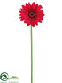 Silk Plants Direct Gerbera Daisy Spray - Red - Pack of 12