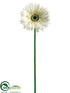 Silk Plants Direct Gerbera Daisy Spray - White - Pack of 12