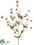 Wild Daisy Spray - Burgundy - Pack of 12