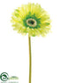 Silk Plants Direct Large Gerbera Daisy Spray - Green Soft - Pack of 24