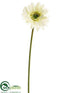 Silk Plants Direct Gerbera Daisy Spray - Cream - Pack of 12