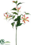 Silk Plants Direct Gloriosa Spray - Pink Yellow - Pack of 12