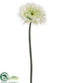 Silk Plants Direct Spider Gerbera Daisy Spray - Cream - Pack of 12