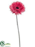 Silk Plants Direct Spider Gerbera Daisy Spray - Pink - Pack of 12