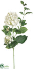 Silk Plants Direct Hydrangea Spray - Cream - Pack of 12