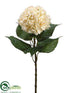 Silk Plants Direct Hydrangea Spray - Cream - Pack of 12