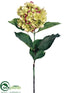 Silk Plants Direct Hydrangea Spray - Pink Green - Pack of 12