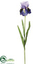 Silk Plants Direct Iris Spray - Purple - Pack of 12