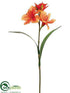 Silk Plants Direct Day Lily Spray - Orange Two Tone - Pack of 12