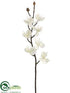 Silk Plants Direct Phalaenopsis Orchid Spray - White - Pack of 12