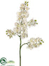 Silk Plants Direct Phalaenopsis Orchid Spray - Cream - Pack of 6