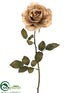 Silk Plants Direct Rose Spray - Beige - Pack of 12