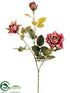 Silk Plants Direct Rose Spray - Mauve - Pack of 12