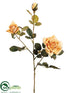 Silk Plants Direct Rose Spray - Yellow - Pack of 12