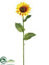 Silk Plants Direct Sunflower Spray - Yellow Gold - Pack of 12