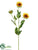 Sunflower Spray - Yellow Gold - Pack of 12