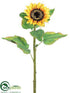 Silk Plants Direct Sunflower Spray - Yellow - Pack of 12