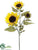 Sunflower Spray - Yellow - Pack of 12