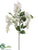 Wisteria Spray - White - Pack of 12