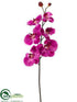 Silk Plants Direct Phalaenopsis Orchid Spray - Violet - Pack of 12