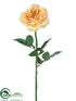 Silk Plants Direct Rose Spray - Yellow - Pack of 12