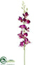 Silk Plants Direct Dendrobium Orchid Spray - Purple - Pack of 12