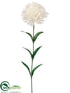 Silk Plants Direct Carnation Spray - Cream - Pack of 12