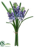 Silk Plants Direct Muscari Bundle - Blue - Pack of 24