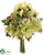 Cymbidium Orchid Bouquet - Green Burgundy - Pack of 12