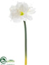 Silk Plants Direct Amaryllis Spray - White - Pack of 12