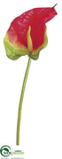 Silk Plants Direct Obake Anthurium Spray - Red Green - Pack of 12